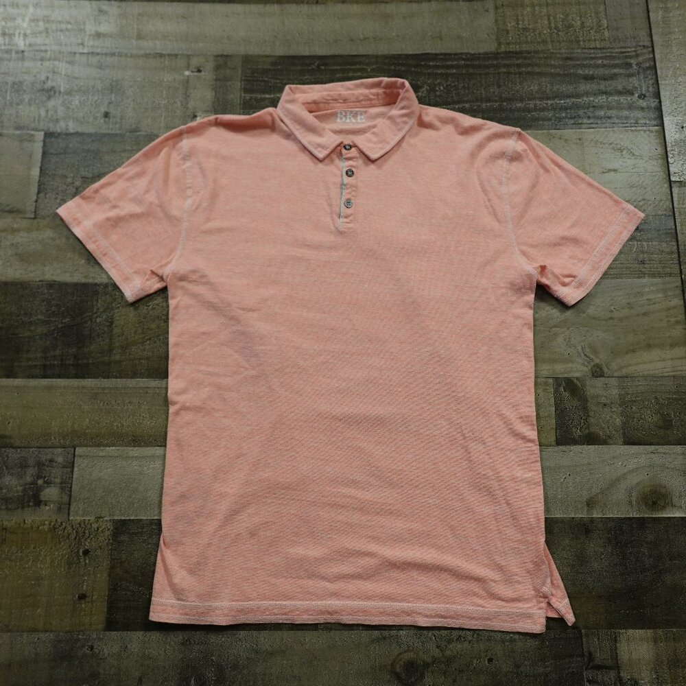 BKE Polo Shirt Men’s‎ XL Coral Heather Short Sleeve Casual Summer